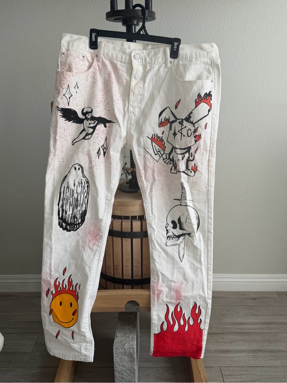 MNML Handy Work Graphic Denim - Size 40
